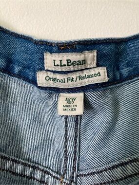 L.L.Bean Original Fit Relaxed Denim Jeans - Light Blue